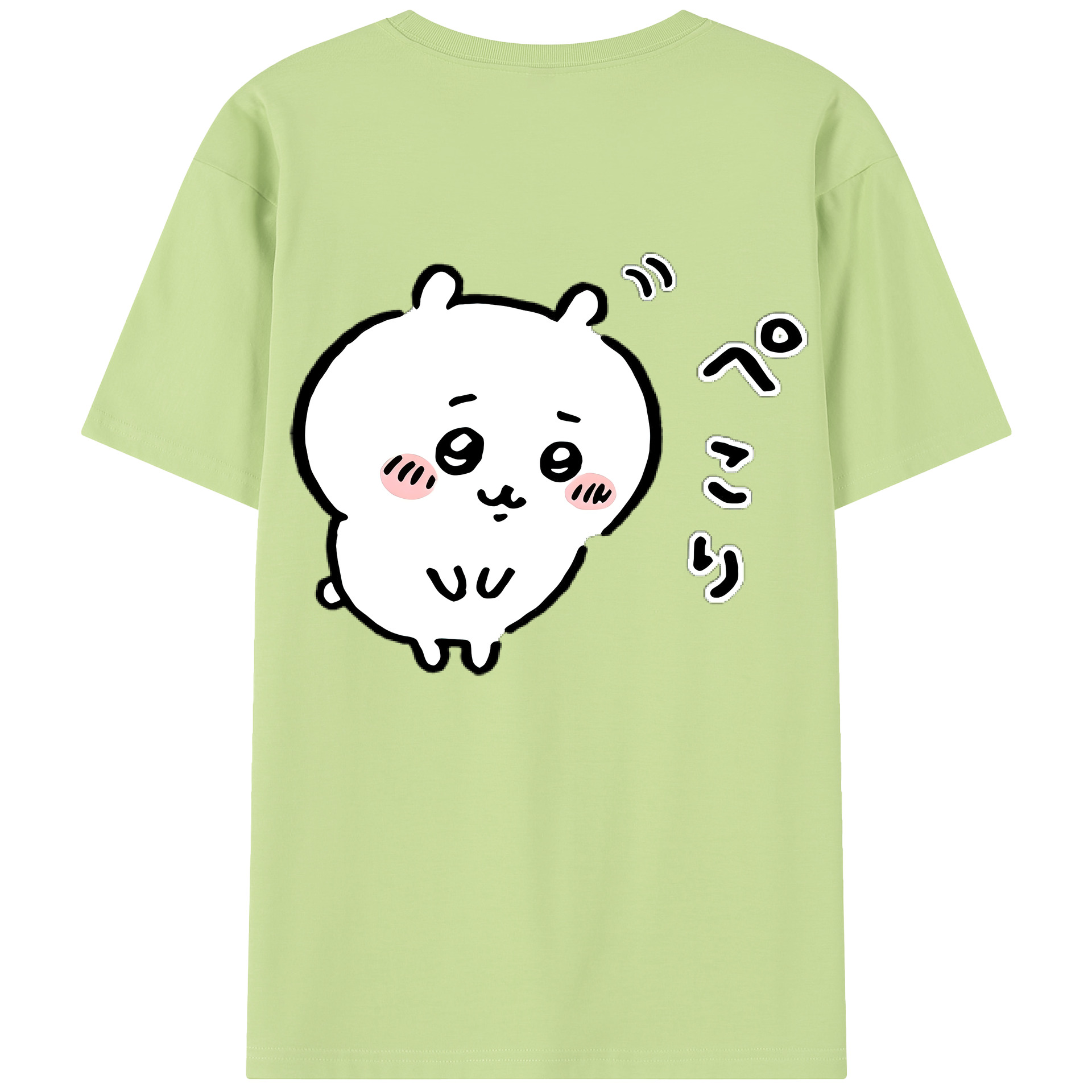 （画像用） ちいかわ ちいかわ Chii-kawa chiikawa 綿100％半袖Tシャツ（背面プリント）